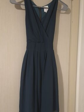 Twik Sleeveless Surplice Chiffon Teal (XS)